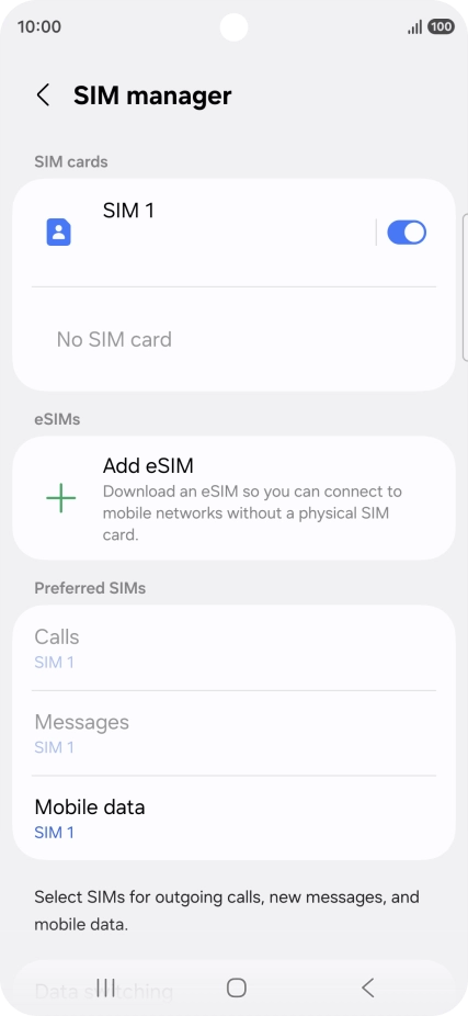 Press Add eSIM. Press Add eSIM.