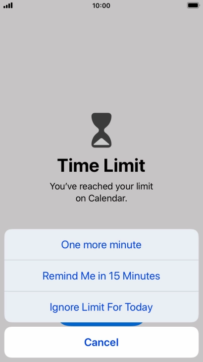 Press the required setting. Press the required setting.