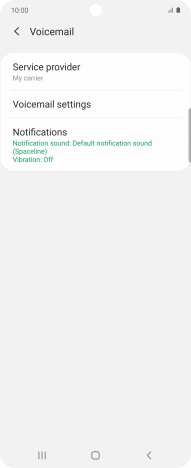 Press Voicemail settings. Press Voicemail settings.