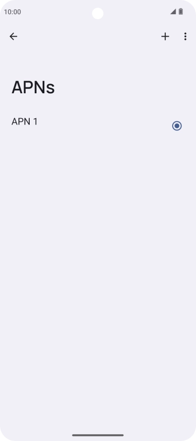 Press the add icon.