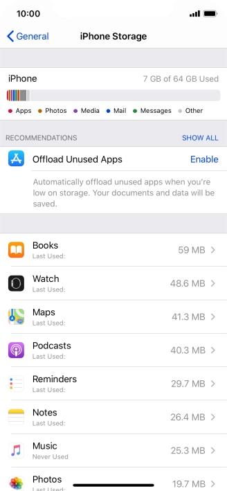 Press the required app. Press the required app.