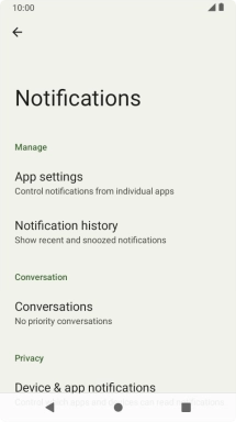 Press App settings.