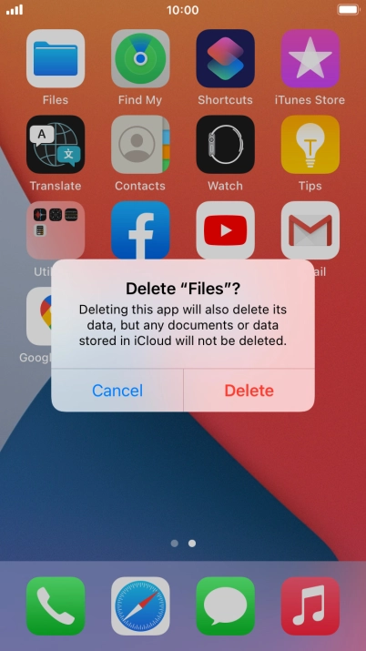 Press Delete.