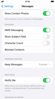 Press the Home key to return to the home screen.