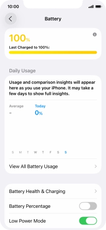 Slide your finger upwards starting from the bottom of the screen to return to the home screen.
