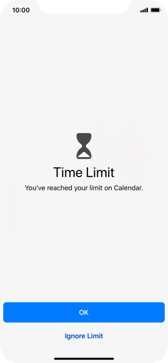 Press Ignore Limit.
