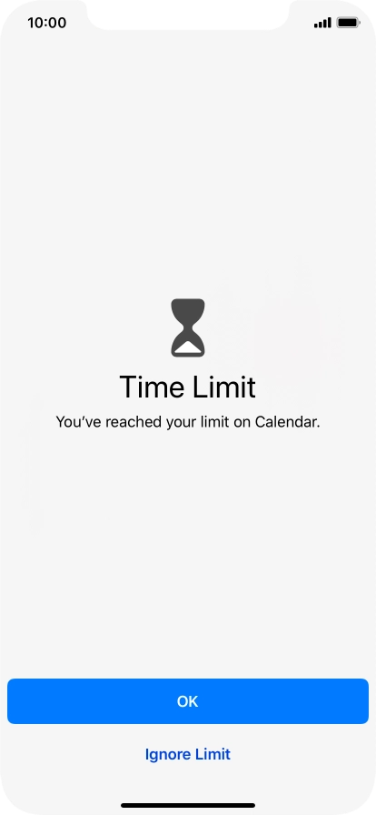 Press Ignore Limit.