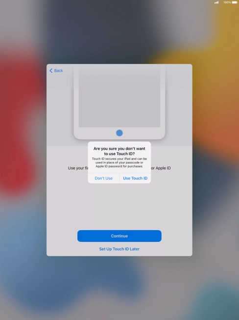 If you turn off the function, press Don't Use. If you turn off the function, press Don't Use.