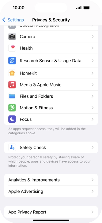 Press App Privacy Report. Press App Privacy Report.