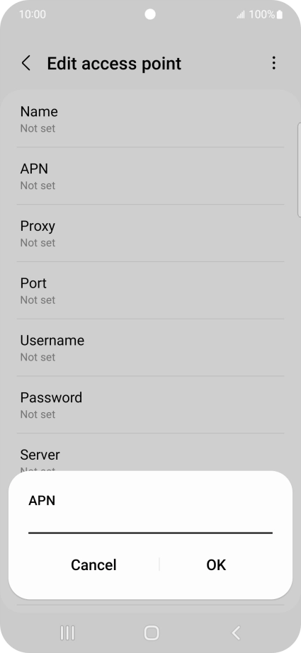 Key in live.vodafone.com and press OK. Key in live.vodafone.com and press OK.