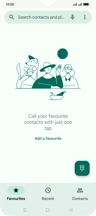 Press the menu icon.