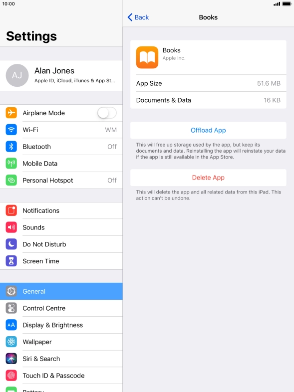 Press Offload App.