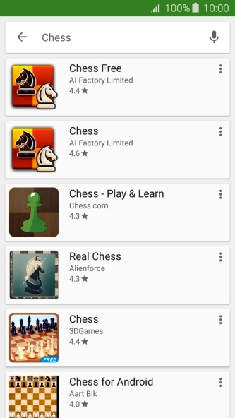 Press the required app.