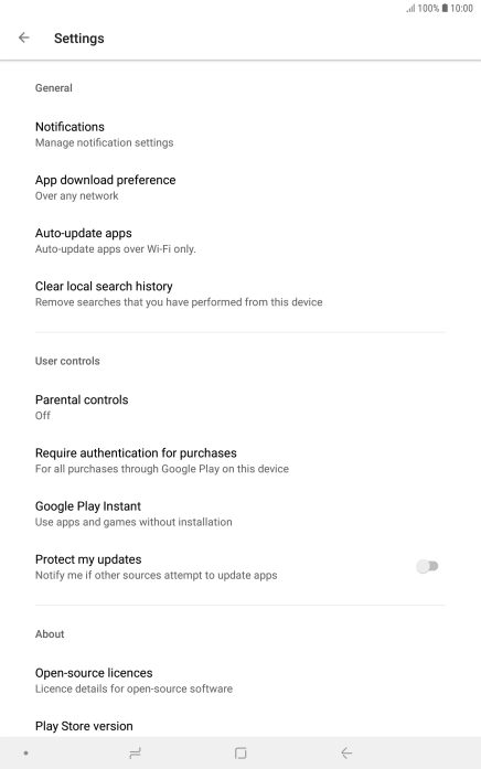 Press Auto-update apps. Press Auto-update apps.