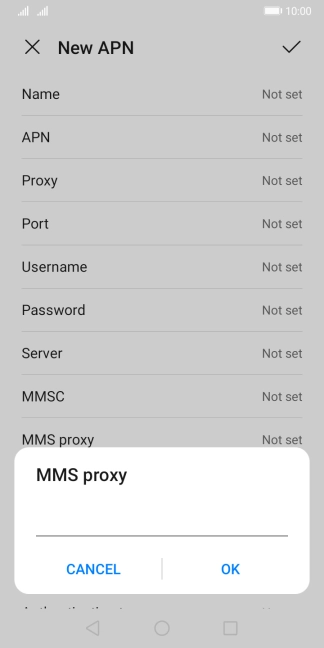Key in 10.202.002.060 and press OK. Key in 10.202.002.060 and press OK.
