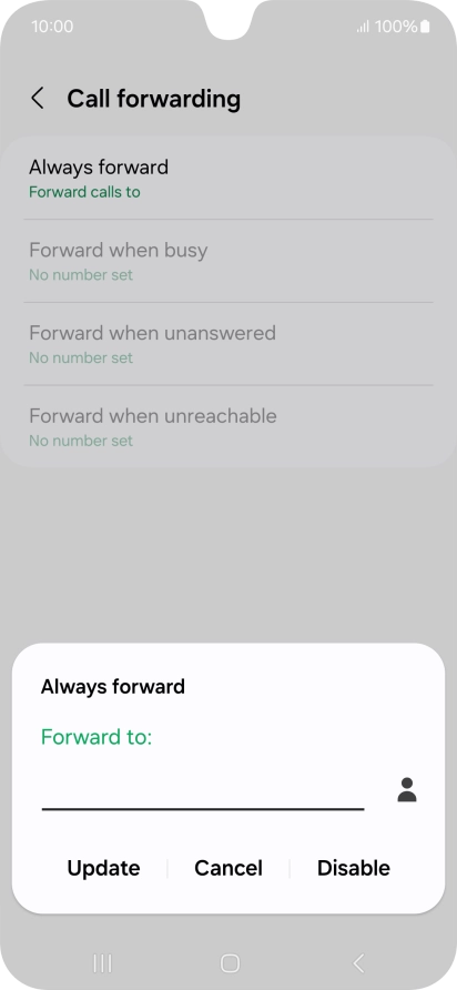 Press Disable.