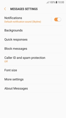 Press More settings. Press More settings.