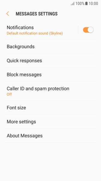 Press More settings. Press More settings.