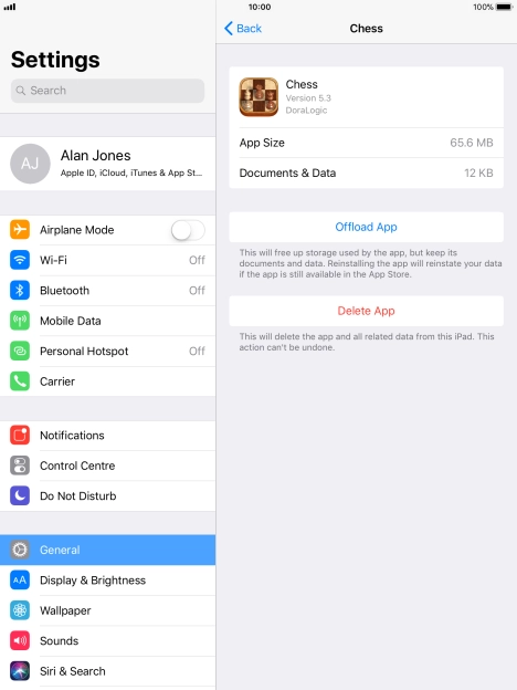 Press Offload App.