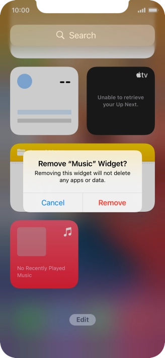 Press Remove.