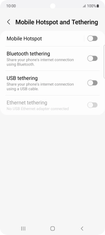 Press Mobile Hotspot. Press Mobile Hotspot.
