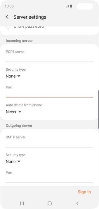Press the drop down list below Press the drop down list below