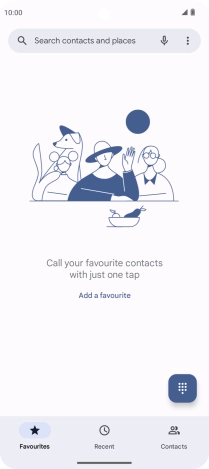 Press the menu icon.