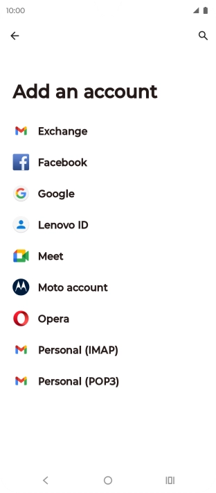 Press Google.