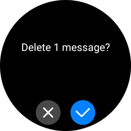 Press the confirm icon.
