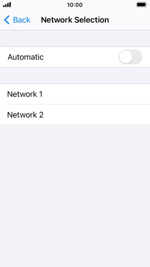 If you turn off the function, press the required network. If you turn off the function, press the required network.