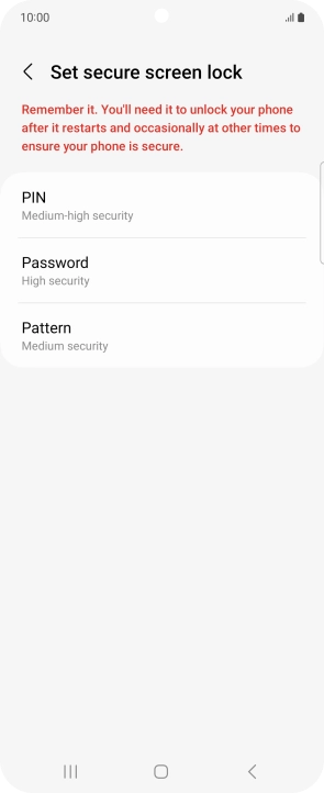 Press the required phone lock code and follow the instructions on the screen to create an additional phone lock code. Press the required phone lock code and follow the instructions on the screen to create an additional phone lock code.