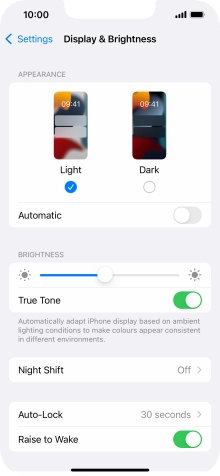 Press Dark.