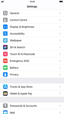 Press Passwords & Accounts.