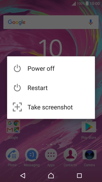 Press Power off.