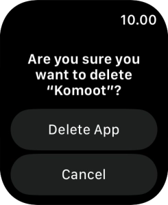 Press Delete App.