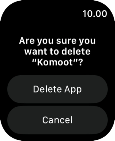 Press Delete App.