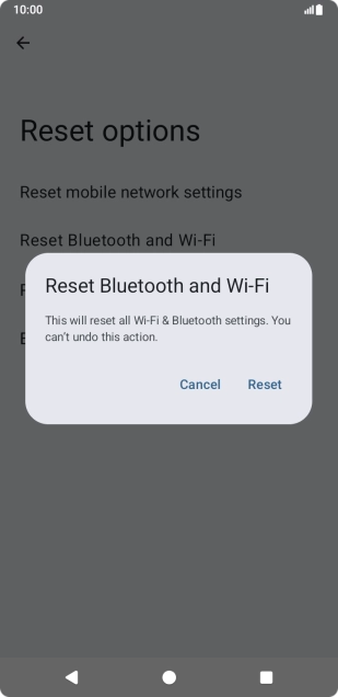Press Reset.