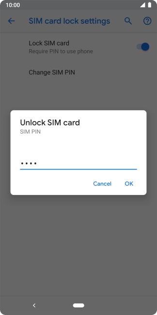Key in your PIN and press OK.