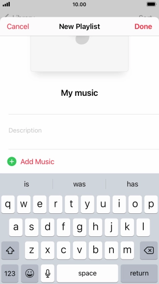 Press Add Music.