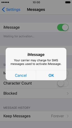 Press OK to turn on the function. Press OK to turn on the function.