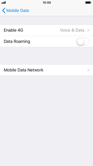 Press Enable 4G.
