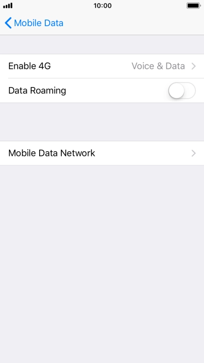 Press Enable 4G.