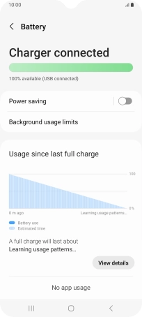 Press Power saving.