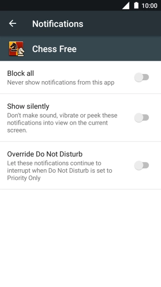 Press the indicator next to Press the indicator next to