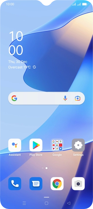 Slide two fingers downwards starting from the top of the screen.