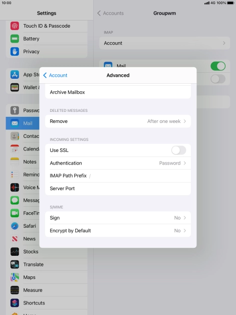 Press Authentication.