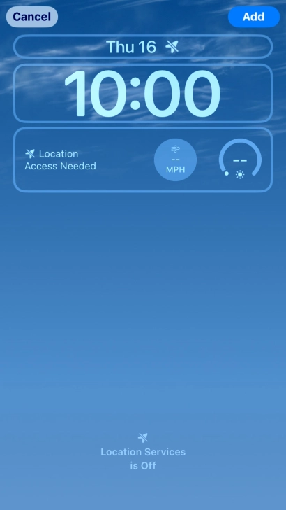 To customise the way the lock screen date is displayed, press the date widget and follow the instructions on the screen to select the required widget display mode.