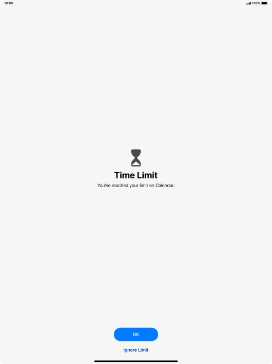 Press Ignore Limit.