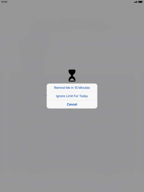 Press the required setting. Press the required setting.