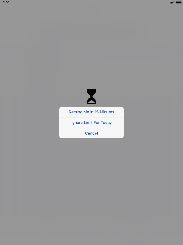Press the required setting. Press the required setting.